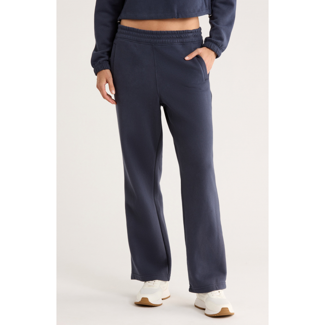 Jogging 'High Waist Relaxed Straight Leg' pour Femmes