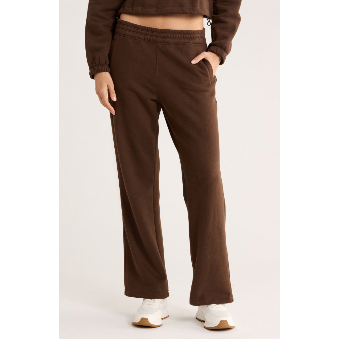 Jogging 'High Waist Relaxed Straight Leg' pour Femmes
