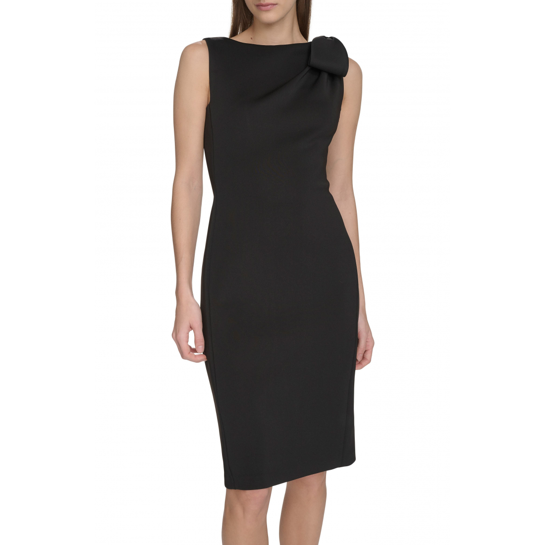 Robe fourreau 'Side Bow Sleeveless Scuba Knit' pour Femmes