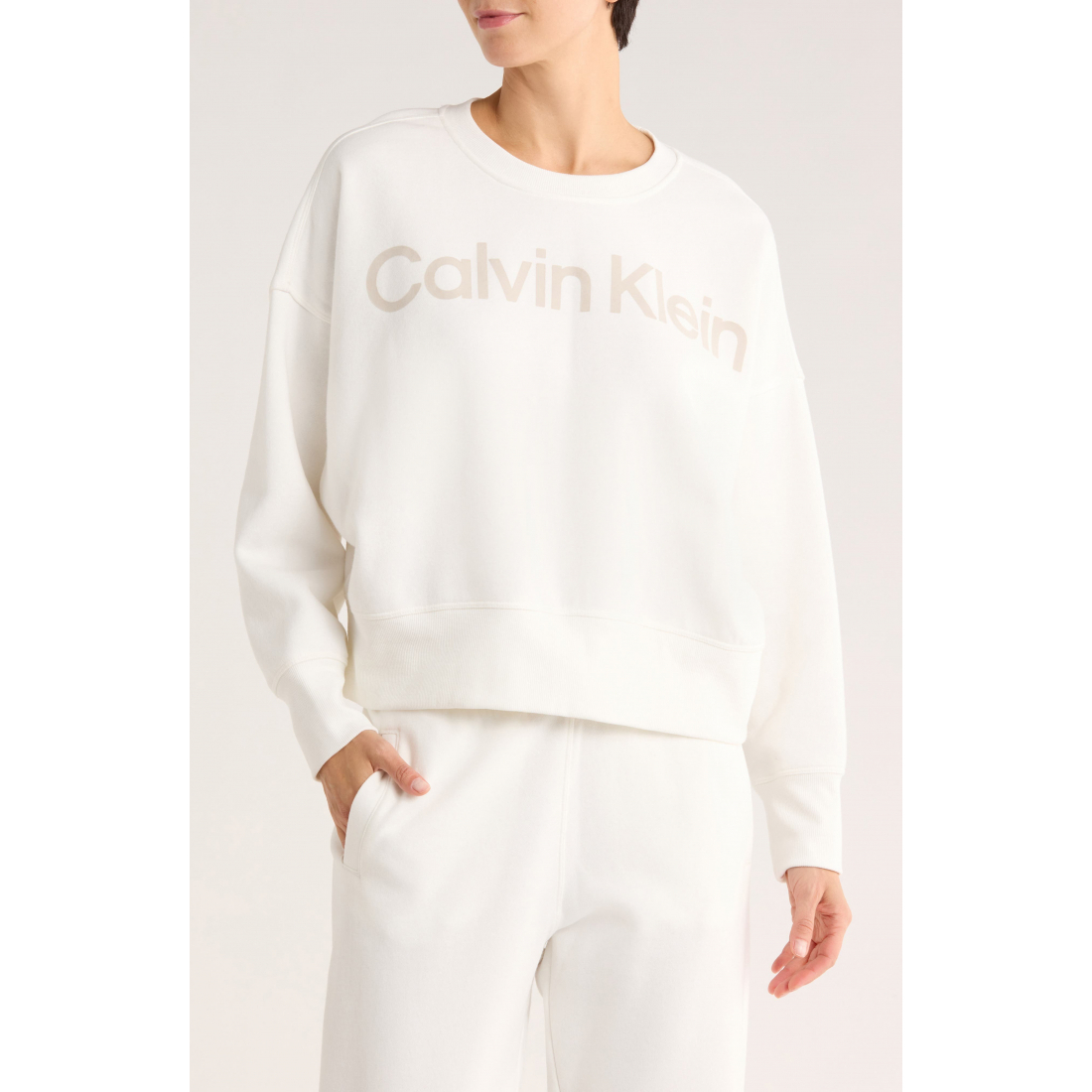 Sweatshirt 'Flocked Logo' pour Femmes