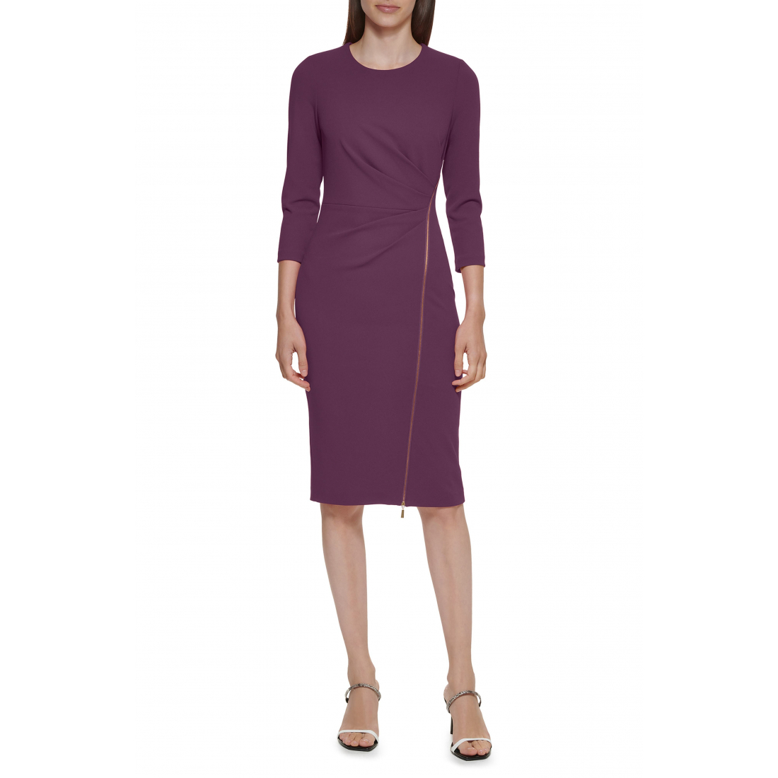 Robe fourreau 'Zip Bottom Midi' pour Femmes