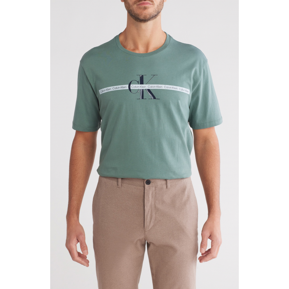 T-shirt 'Repeat Tape Layer Logo Graphic' pour Hommes