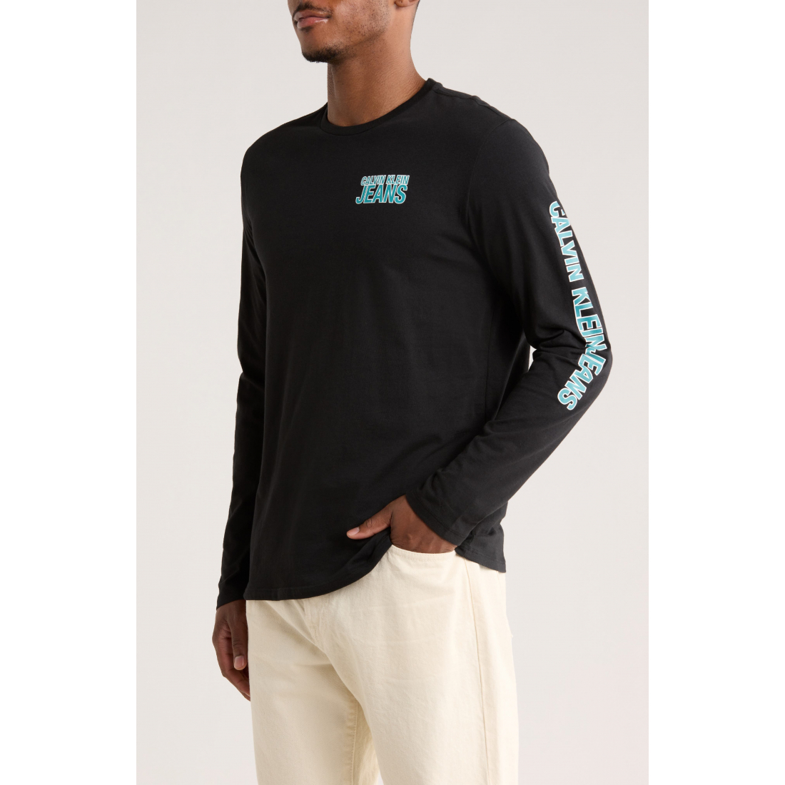 T-Shirt manches longues 'Bold Graphic' pour Hommes