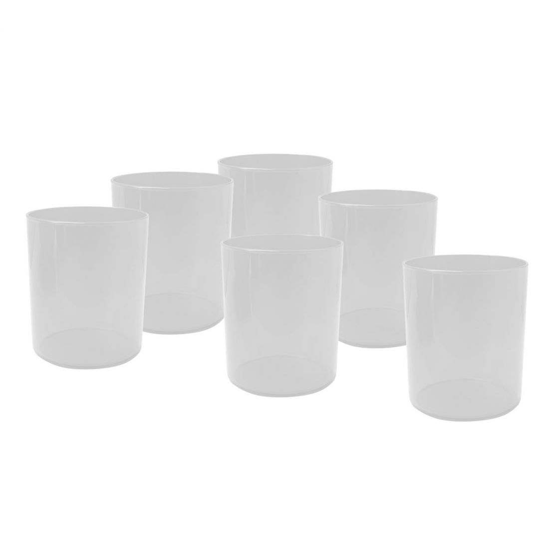 Aere Lot De 6 Verres En Verre Blanc 25 Cl