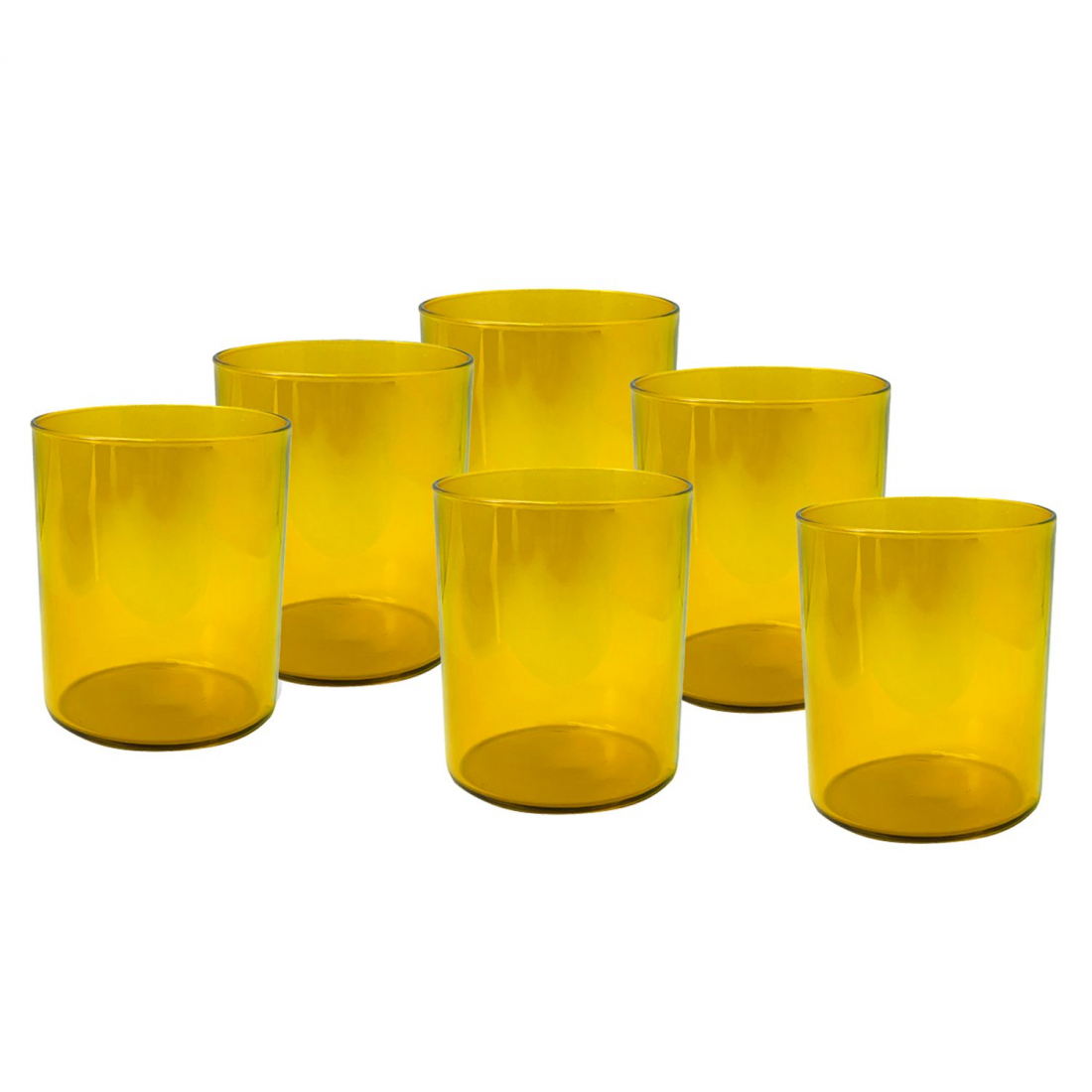 Aere Set Mit 6 Gelben Glasgläsern, 25 Cl