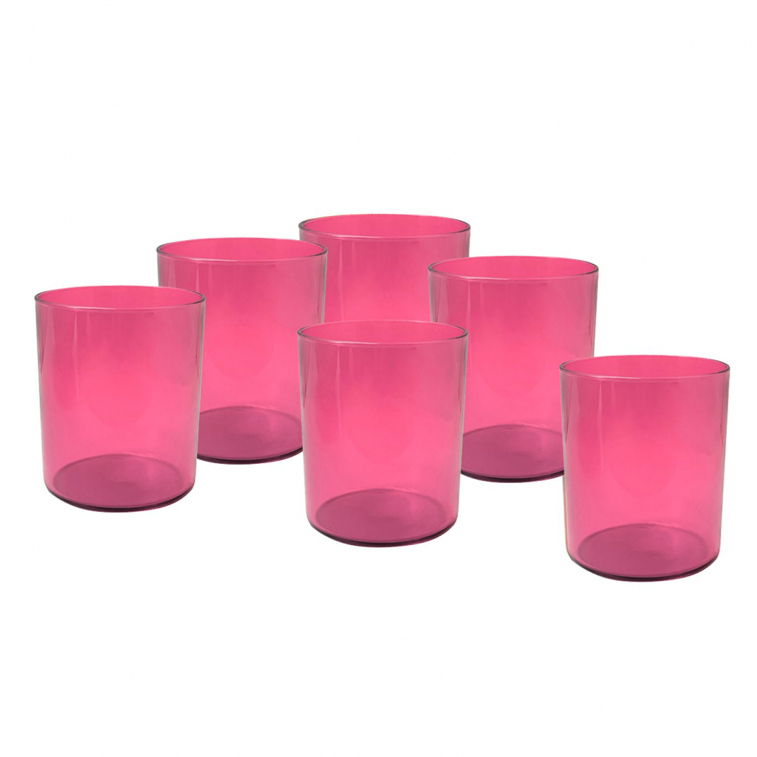 Aere Set Mit 6 Rosa Glasgläsern, 25 Cl