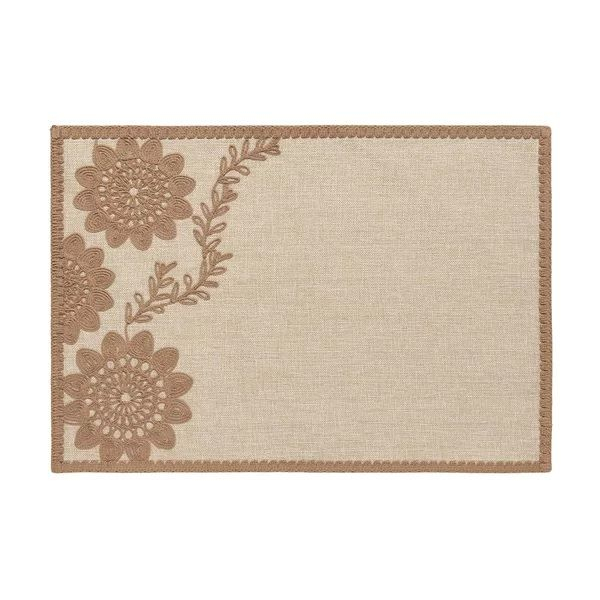 Rechteckiges Tischset Mit Nude-Mandala, 35 X 50 Cm