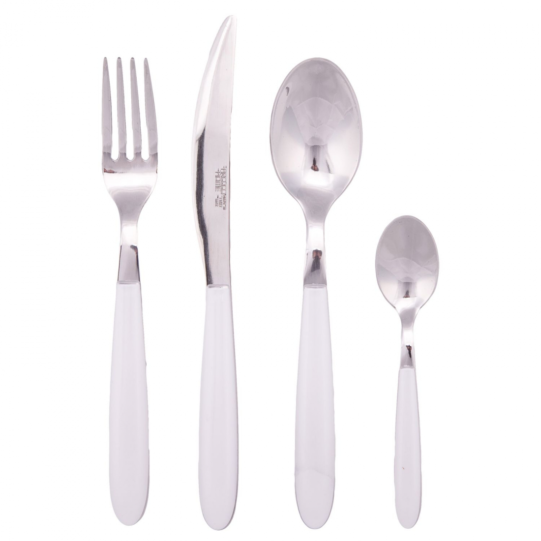 Drop 24-Teiliges Weißes Besteckset