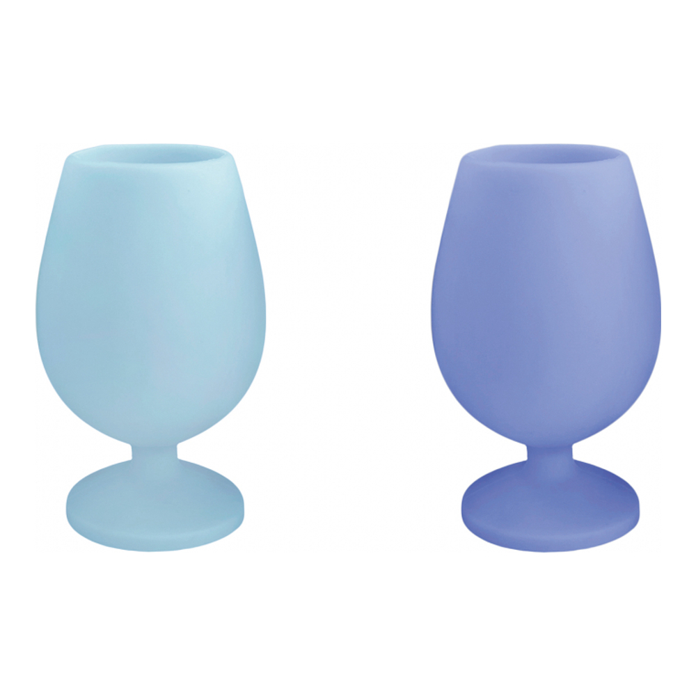 2Er-Set Unzerbrechliche Weingläser Aus Silikon - Stemm - Sky + Kingfisher