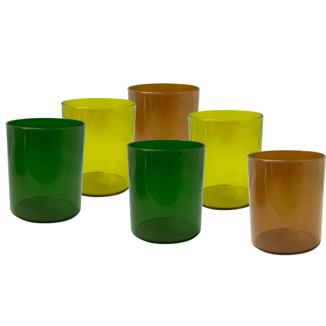 Aere – 6Er-Set Mehrfarbige Herbstgläser, 25 Cl