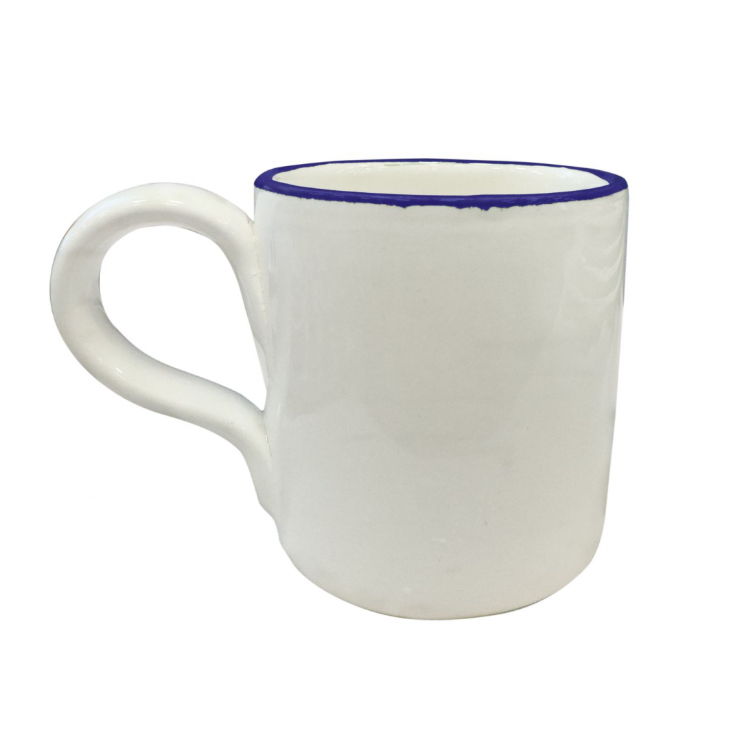 Blauer Rollkragenpullover Aus Filo-Becher