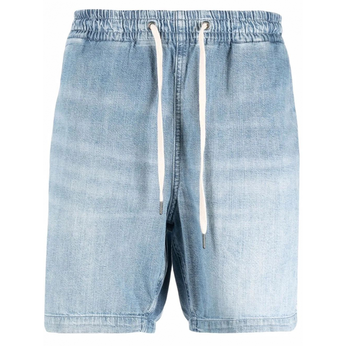 'Drawstring-Waist' Jeansshorts für Herren