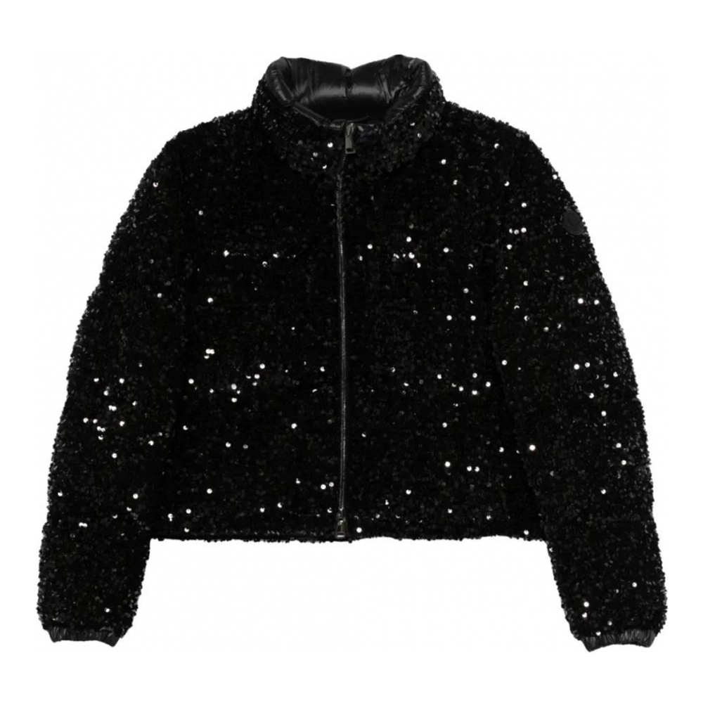 Veste courte 'sequin-embellished zip-front' pour Femmes