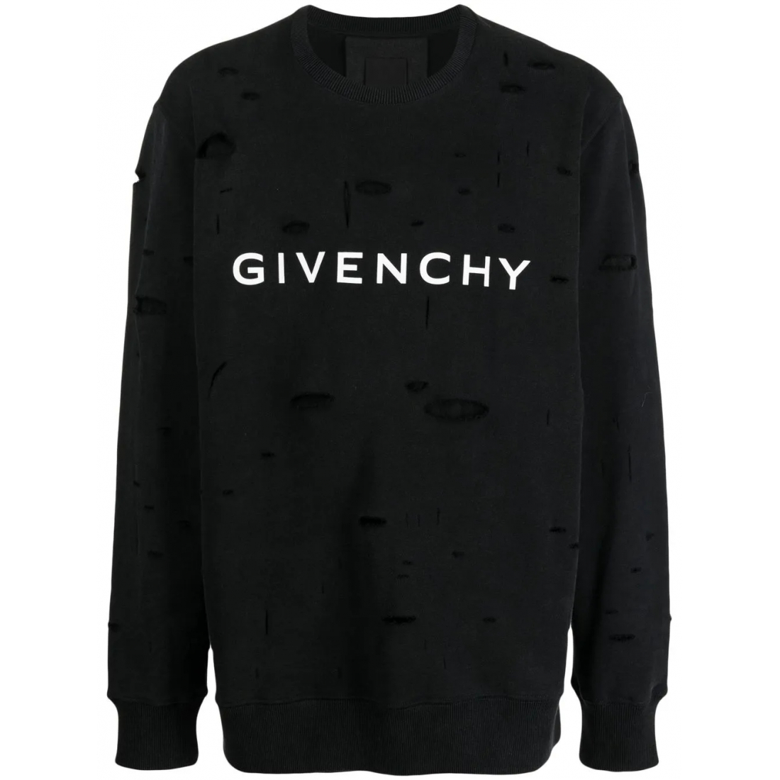 'Logo-Print Distressed' Sweatshirt für Herren