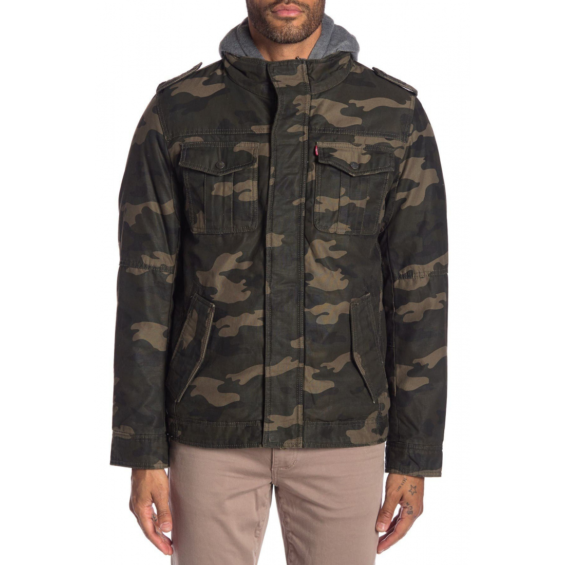 Veste 'Hooded Military' pour Hommes
