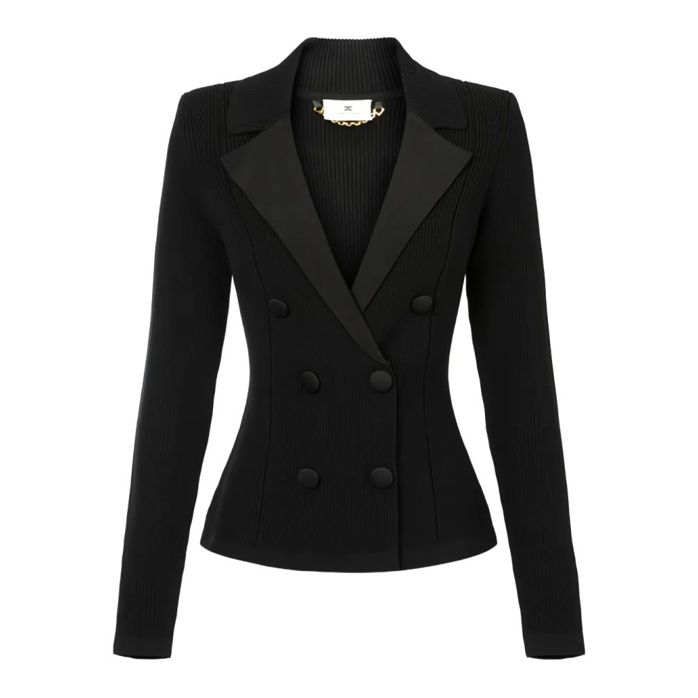 Veste 'Double-Breasted Lapels Knit' pour Femmes