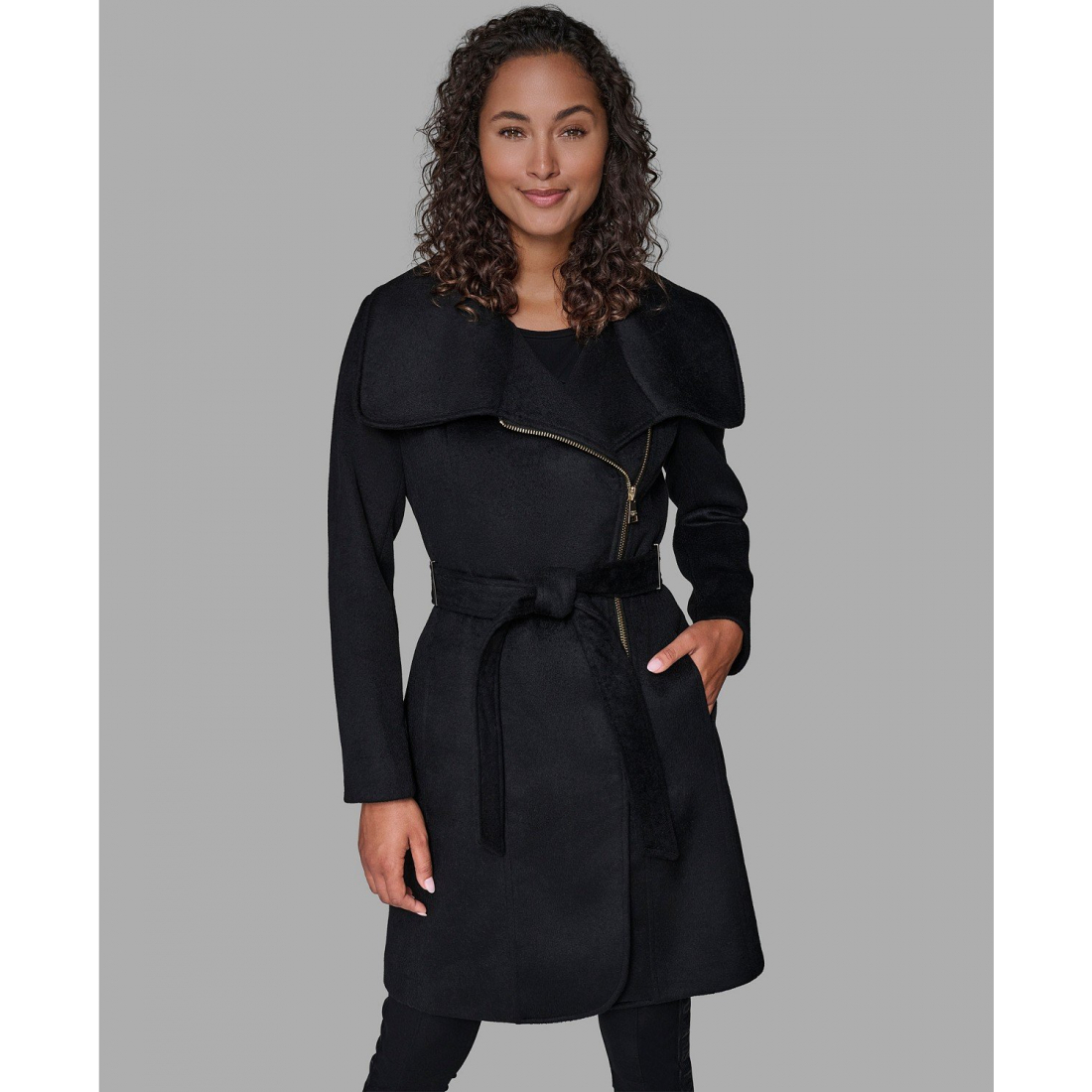 Manteau 'Asymmetrical Wrap Coat' pour Femmes