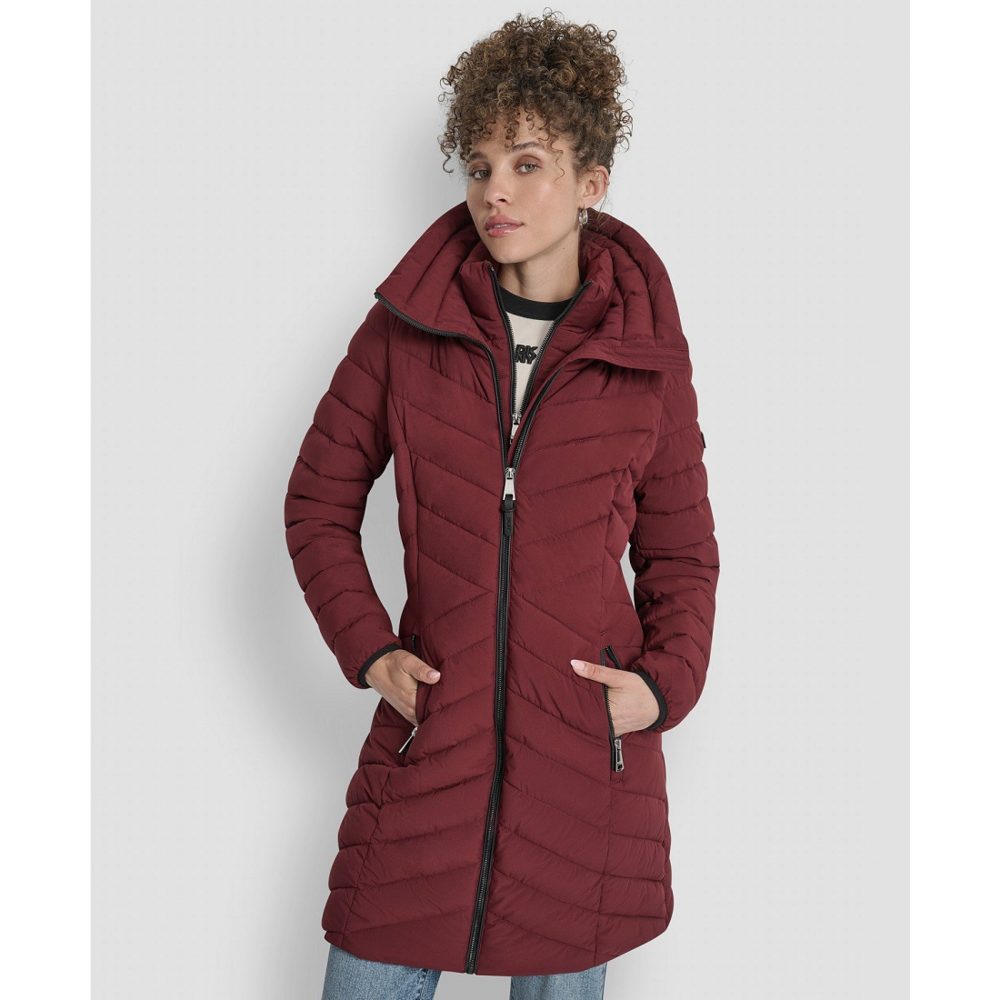 Women's 'Bibbed Packable' Puffer Coat