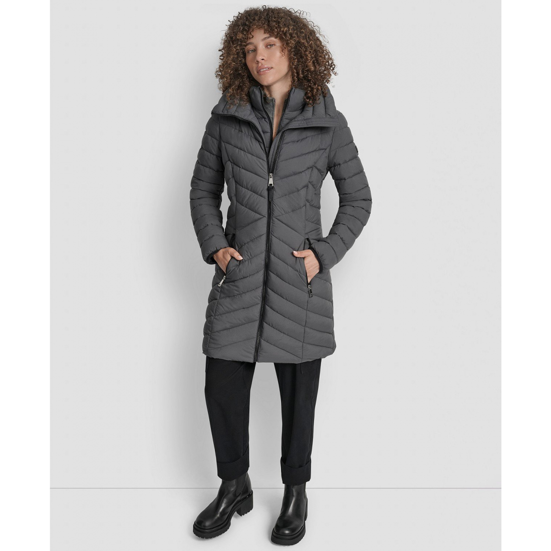 Women's 'Bibbed Packable' Puffer Coat