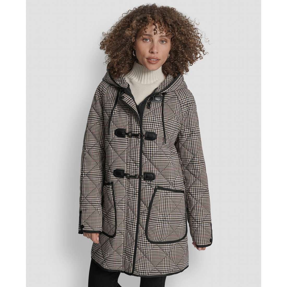 'Hooded Toggle Quilted' Mantel für Damen