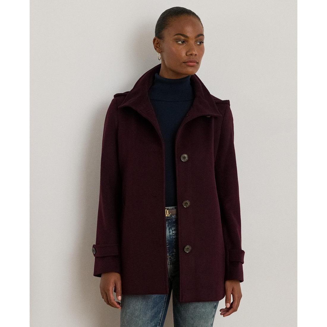 Women's 'Icon Hooded A-Line' Coat