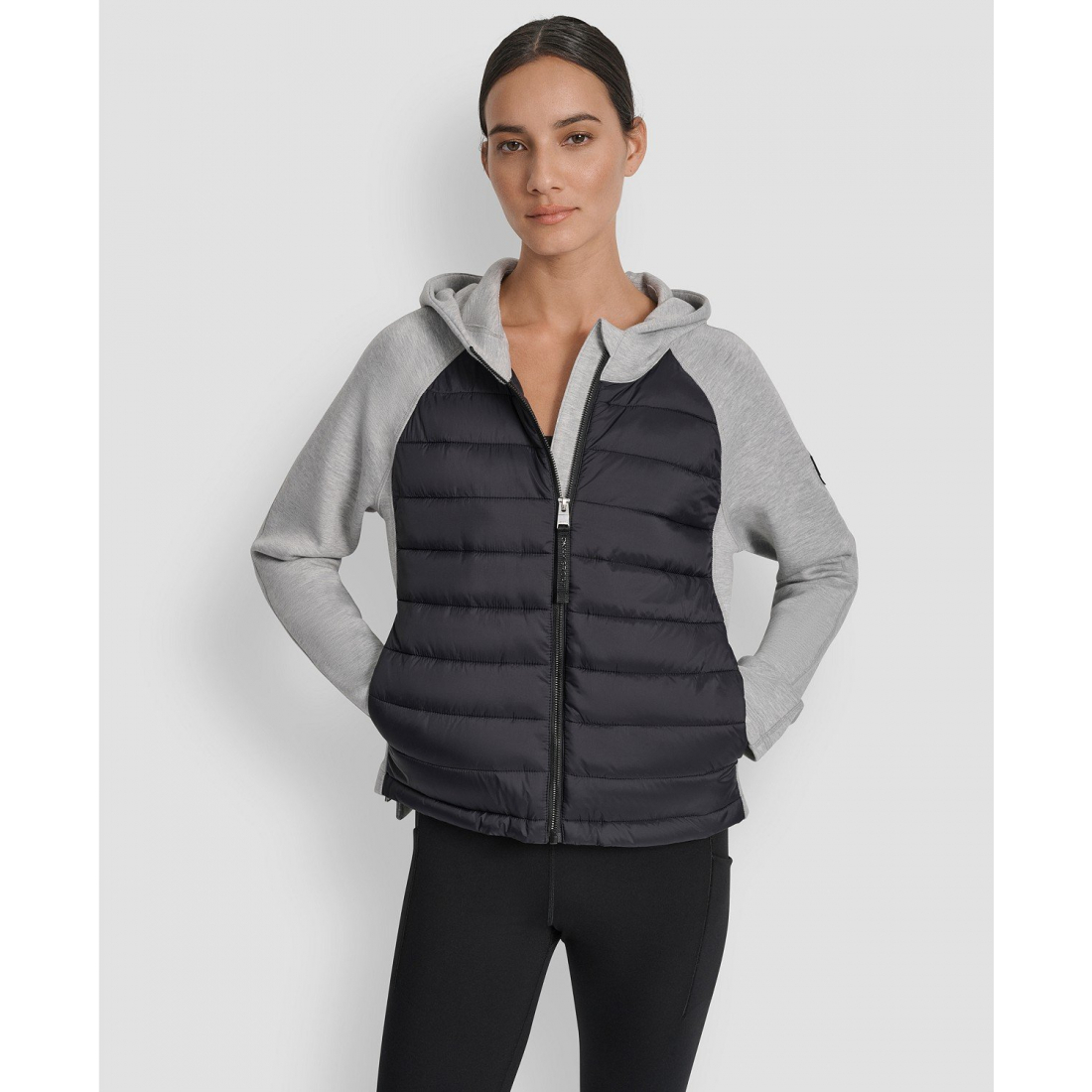 Veste matelassée 'High Low Hem Scuba Mixed Quilted' pour Femmes