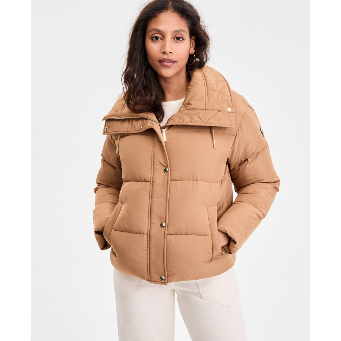 Manteau matelassé 'Drawstring-Collar' pour Femmes