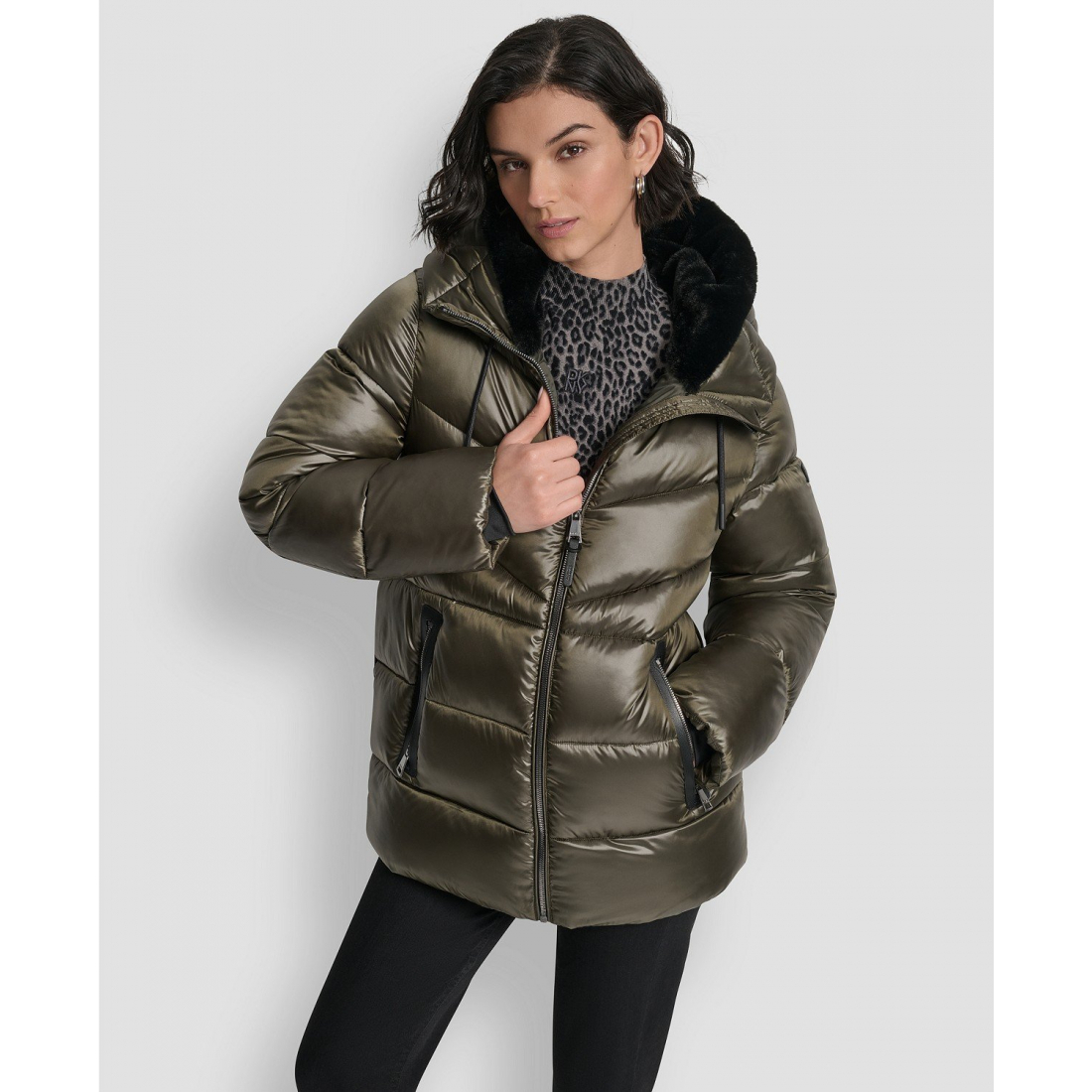 Manteau matelassé 'Shine Hooded' pour Femmes