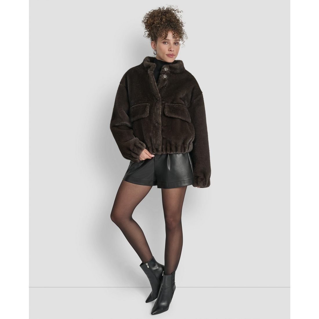 Blouson bomber 'Collar Neck' pour Femmes