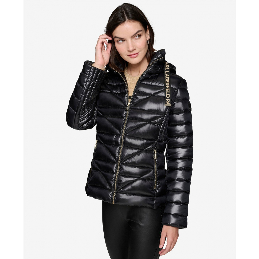 Manteau matelassé 'Drawstring' pour Femmes