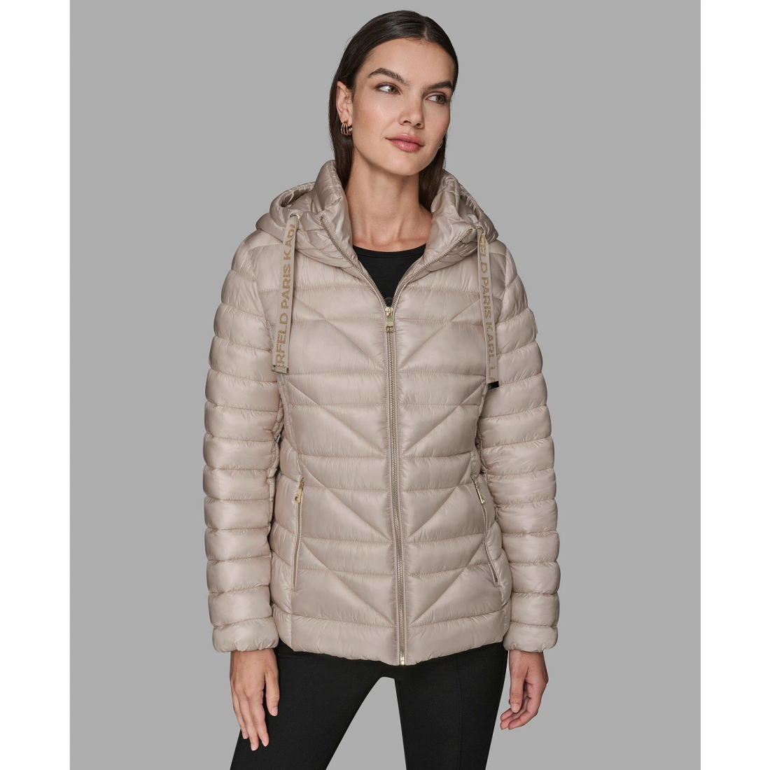 Manteau matelassé 'Drawstring' pour Femmes