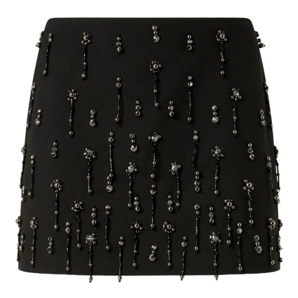 Women's 'Beaded-Embellished' Mini Skirt