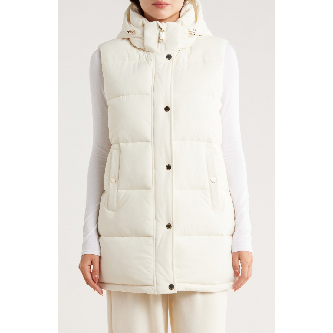 Gilet matelassé 'Longline 450 Fill Power' pour Femmes