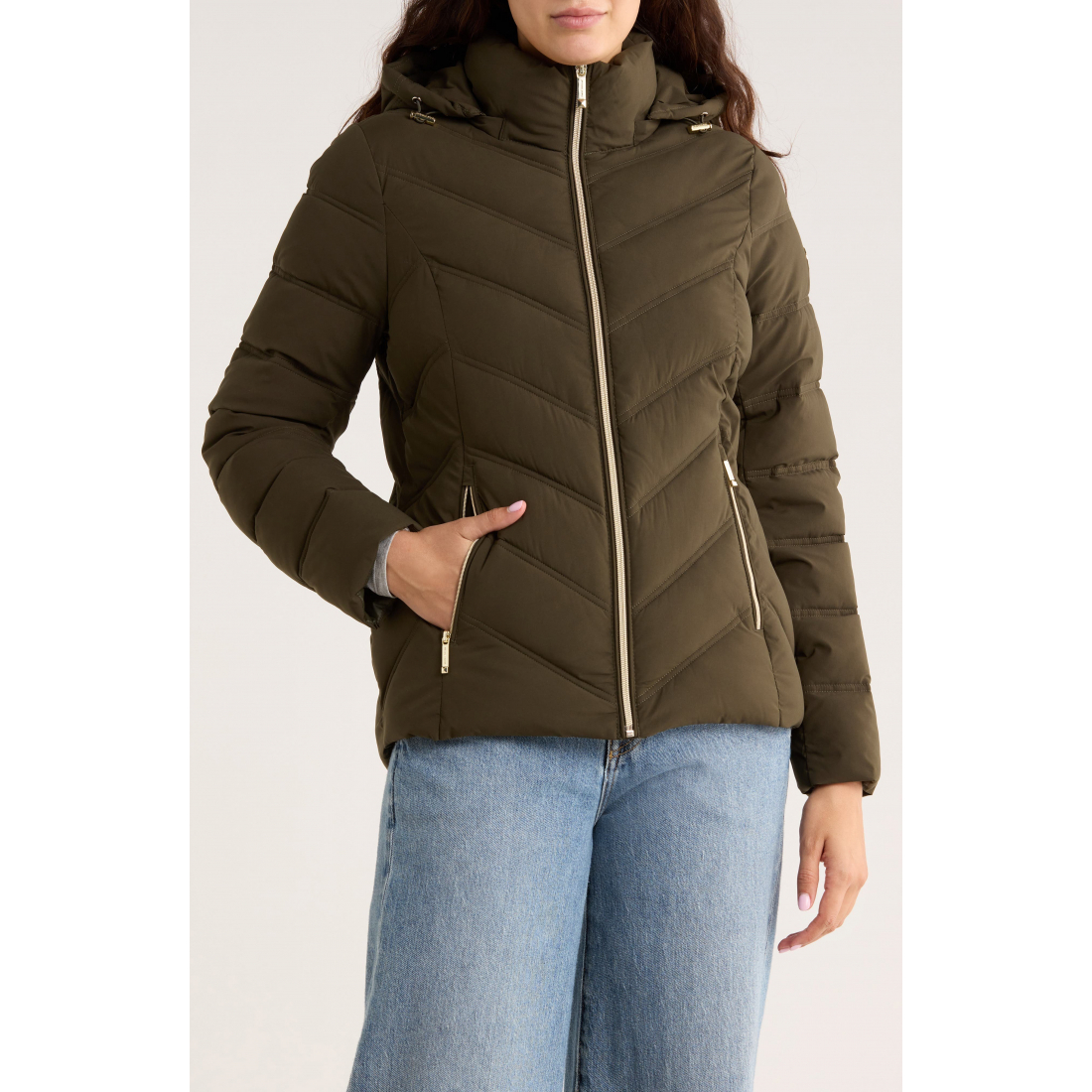 Veste matelassée 'Water Resistant Chevron' pour Femmes