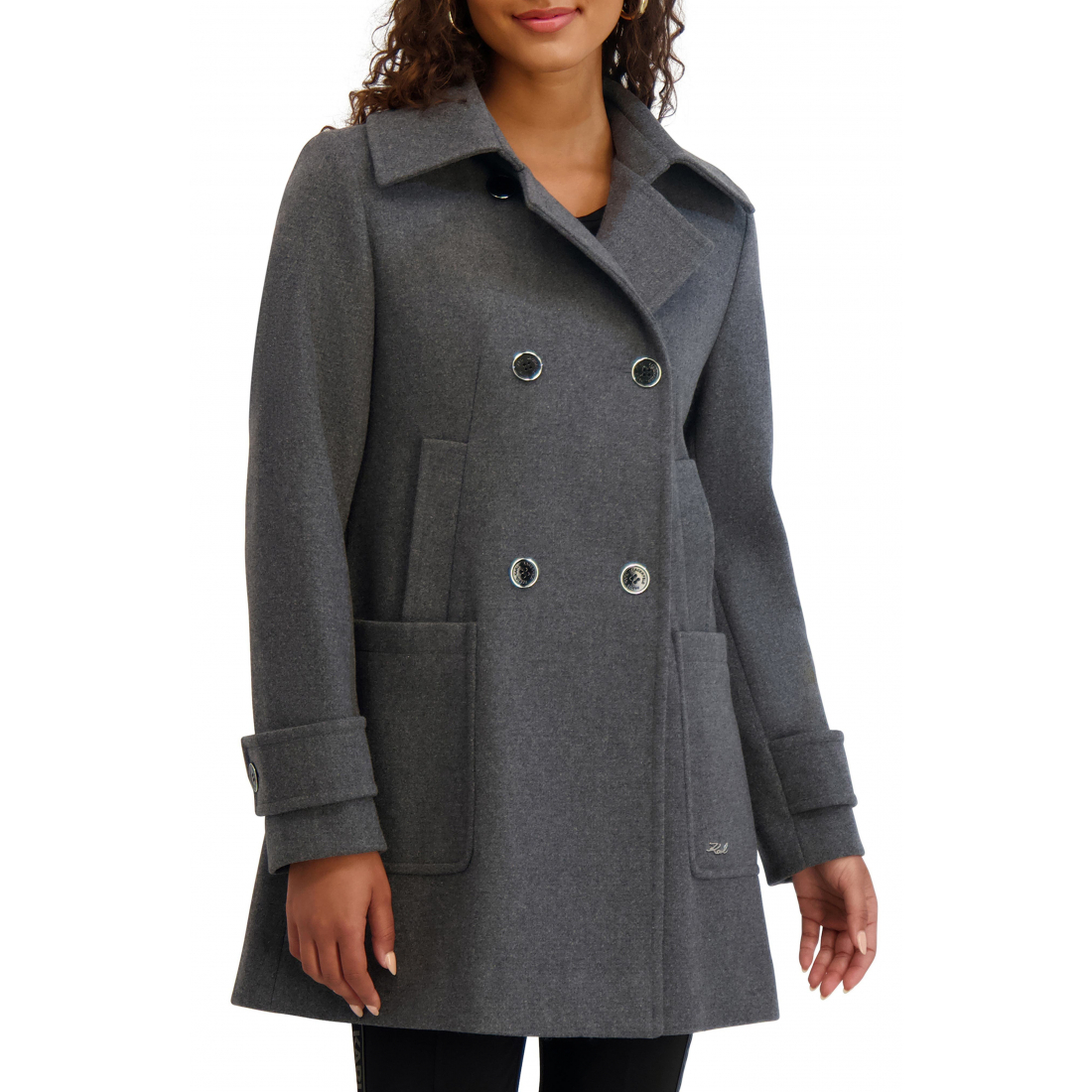 Manteau 'Four Pocket Blend Swing' pour Femmes