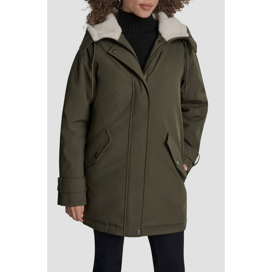Parka 'Faux Fur Lined Hooded Softshell' pour Femmes