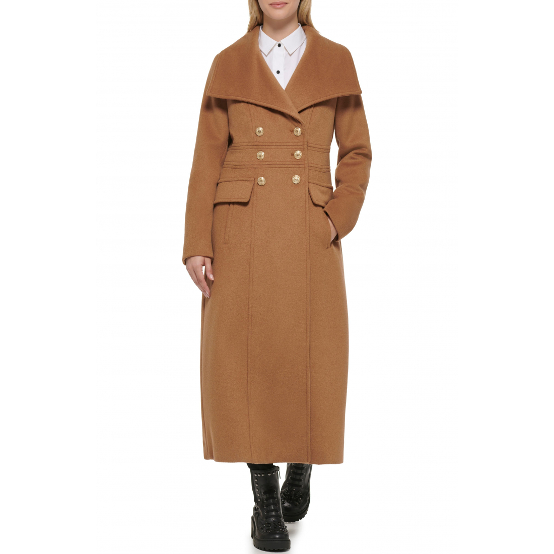 Manteau 'Double Breasted Wool Blend Military' pour Femmes