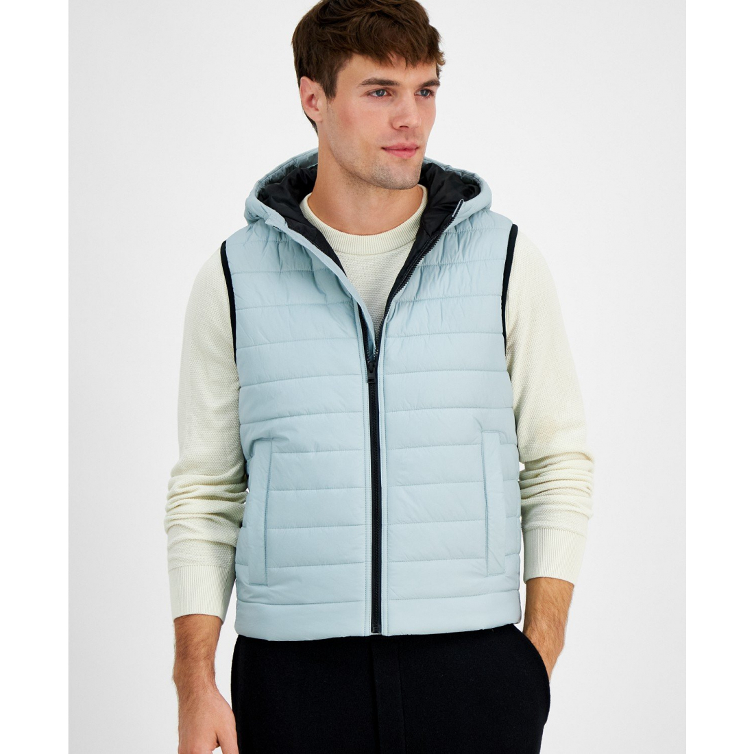 Gilet matelassé 'Barvino2435 Slim-Fit Full-Zip Liner' pour Hommes