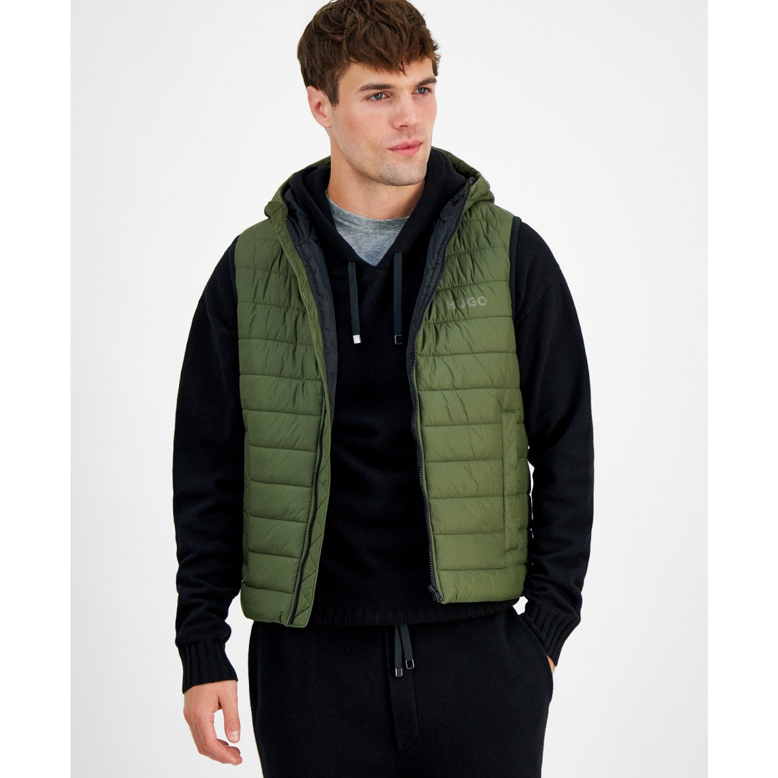 Gilet matelassé 'Barvino2435 Slim-Fit Full-Zip Liner' pour Hommes