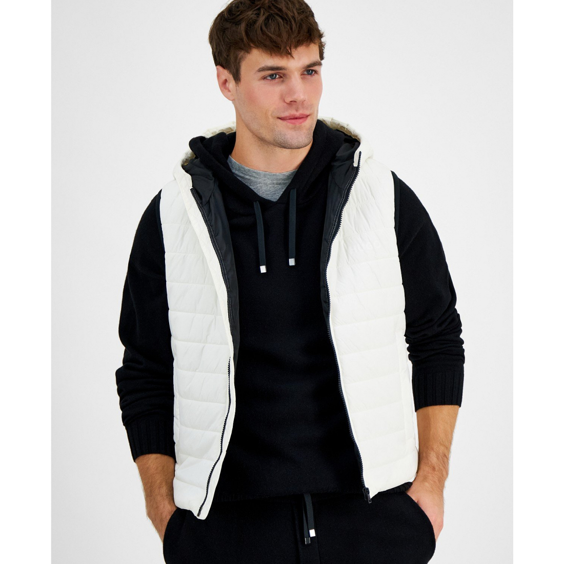 Gilet matelassé 'Barvino2435 Slim-Fit Full-Zip Liner' pour Hommes