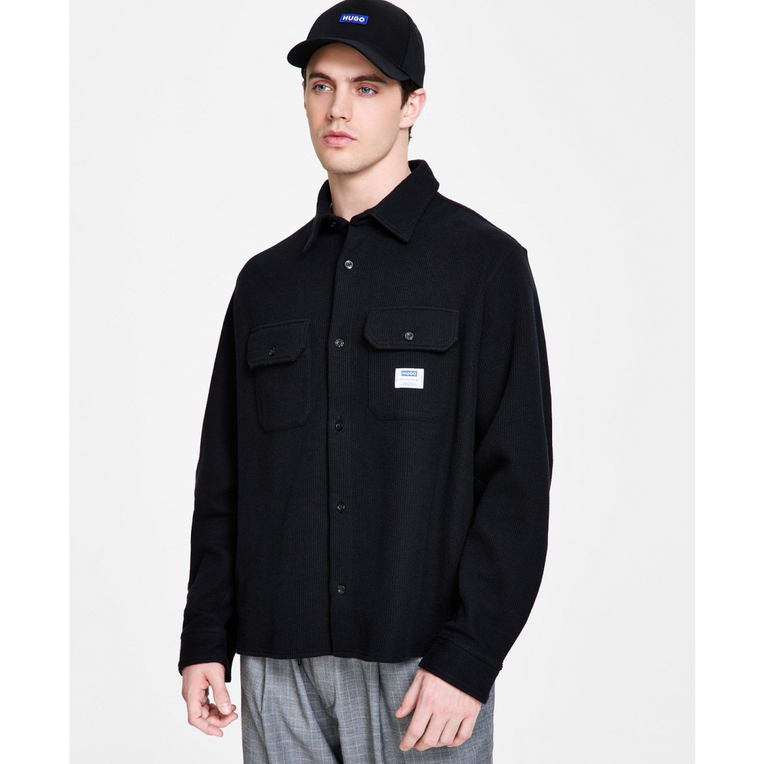 'Oversized-Fit' Überhemd für Herren