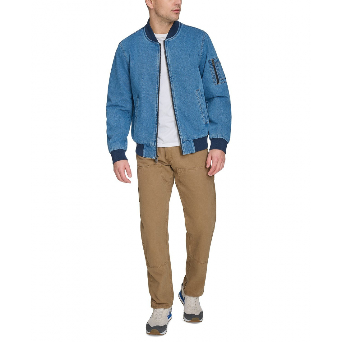 Blouson bomber 'Flight Full-Zip Denim' pour Hommes