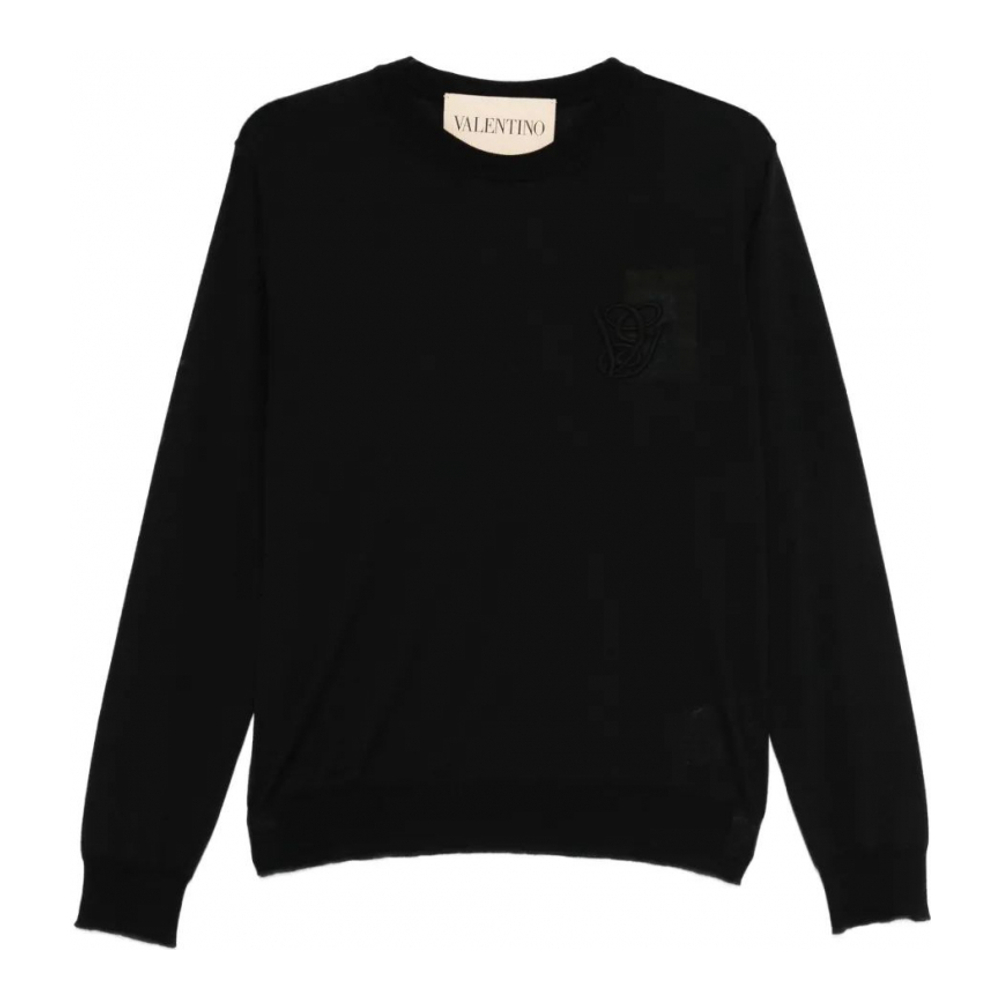 Men's 'Embroidered-Logo' Sweater