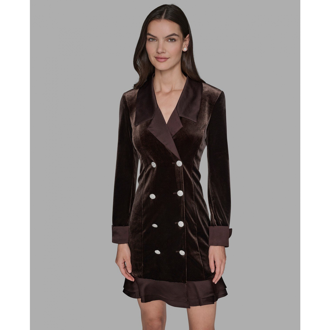 Robe blazer 'Velvet Blazer Dress' pour Femmes