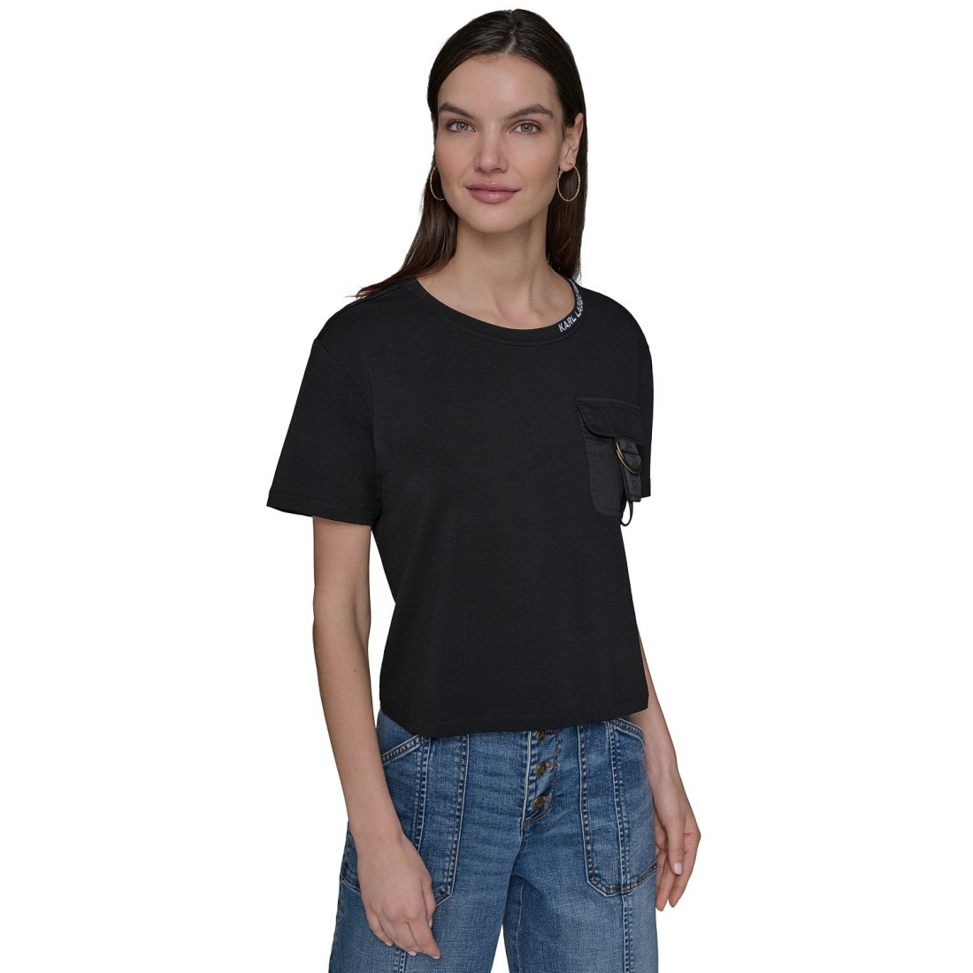 T-shirt 'Buckle-Pocket' pour Femmes