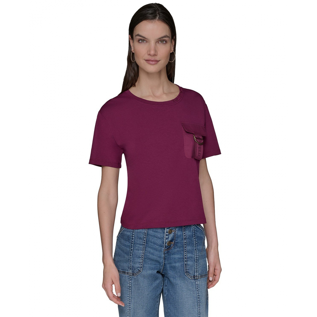 T-shirt 'Buckle-Pocket' pour Femmes