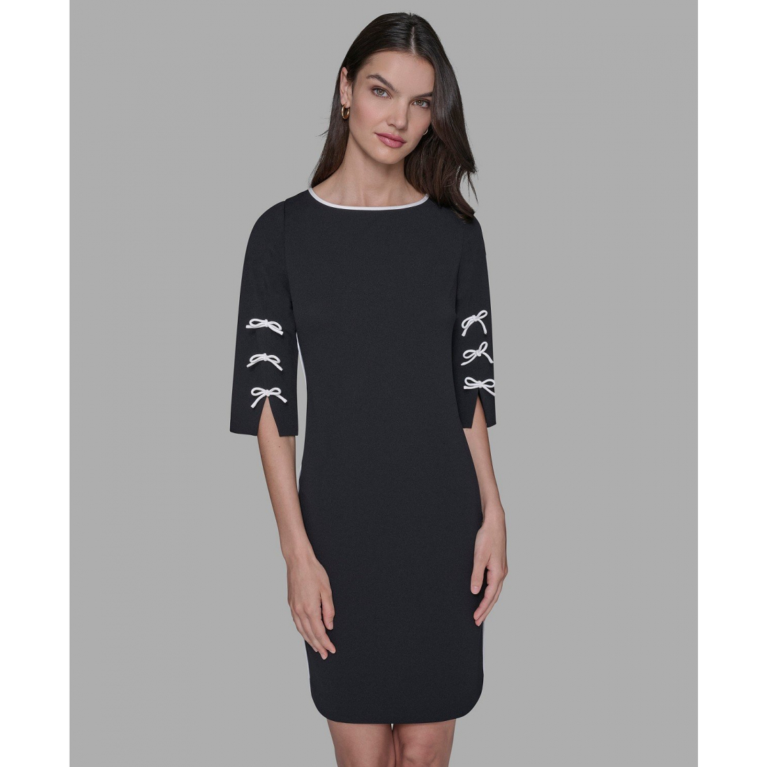 Robe mini 'Boat Neck Sheath Dress' pour Femmes
