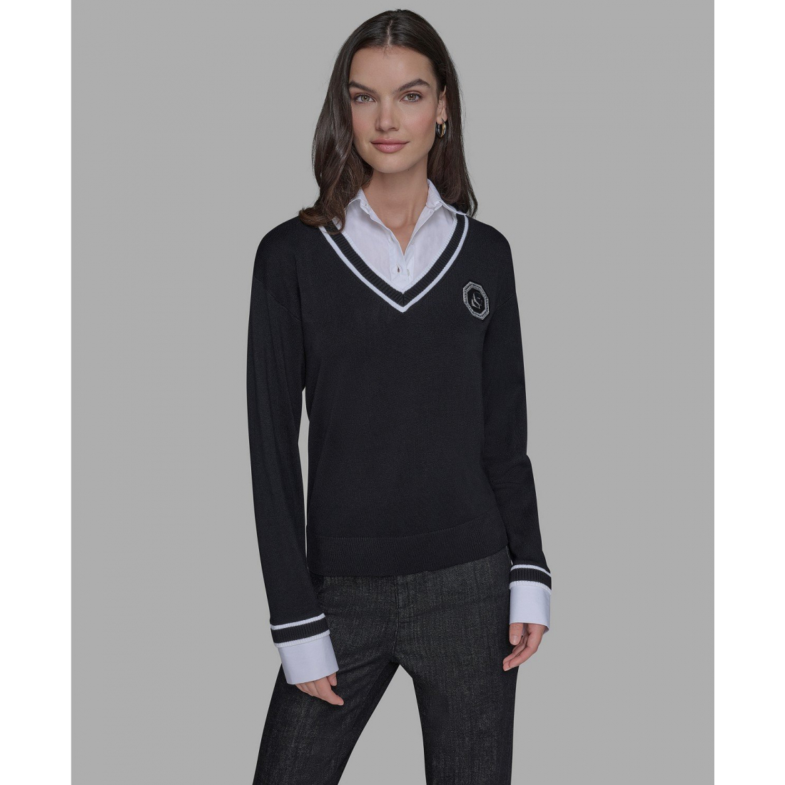 Pull 'Twofer Patch' pour Femmes