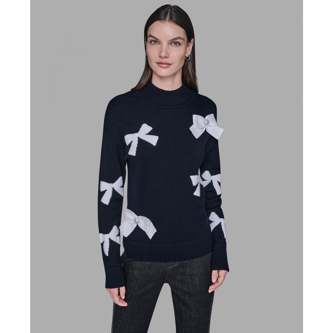 Pull 'All-Over Bow' pour Femmes