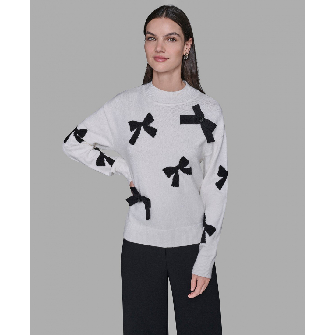 Pull 'All-Over Bow' pour Femmes